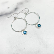 Load image into Gallery viewer, Intention Collection: Balance Hoop Dangles