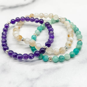 Intention Collection: Happiness Bracelet Stack