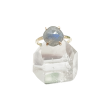 Load image into Gallery viewer, Labradorite Cushion Cut Ring