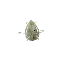 Load image into Gallery viewer, Pear Labradorite Ring