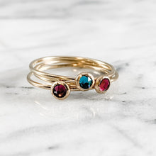 Load image into Gallery viewer, Crystal Birthstone Ring