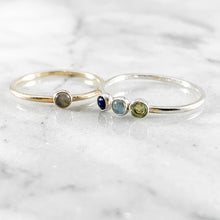 Load image into Gallery viewer, Minimalist Birthstone Ring