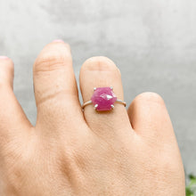 Load image into Gallery viewer, Pink Sapphire Hexagon Ring