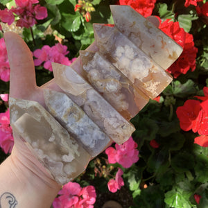 flower agate points