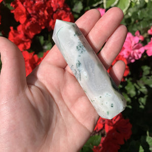 moss agate points