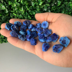 Medium Blueberry azurite geode