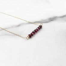 Load image into Gallery viewer, Birthstone Bar Necklace