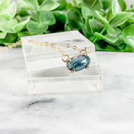Teal Kyanite Necklace