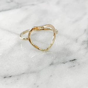 Geometric Heart Ring (100% of Profits Donated to Mission St Louis)