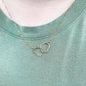 Heart Double Link Necklace (Profits donated to Mission: St Louis)