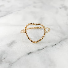 Load image into Gallery viewer, Geometric Heart Ring (100% of Profits Donated to Mission St Louis)