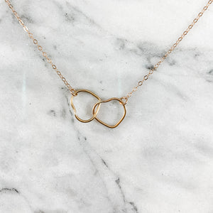 Heart Double Link Necklace (Profits donated to Mission: St Louis)