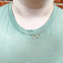 Load image into Gallery viewer, Heart Double Link Necklace (Profits donated to Mission: St Louis)